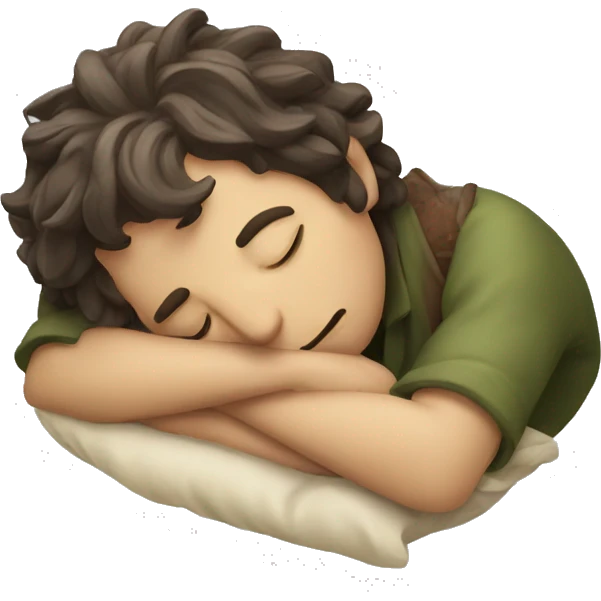 Hobbit sleeping  emoji