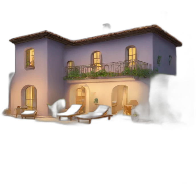 Une villa avec piscine emoji