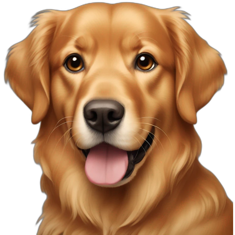 red american golden retriever emoji