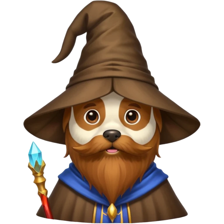 Dog wizard emoji