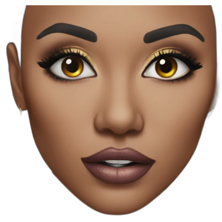 Grace mbizi mais avec du maquillage emoji