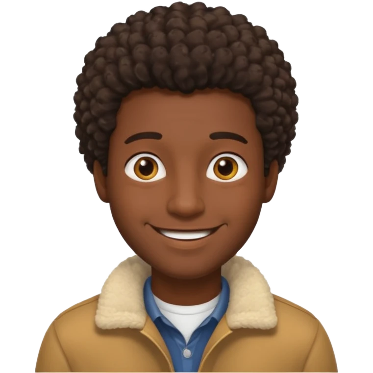 coily hair mens image emoji