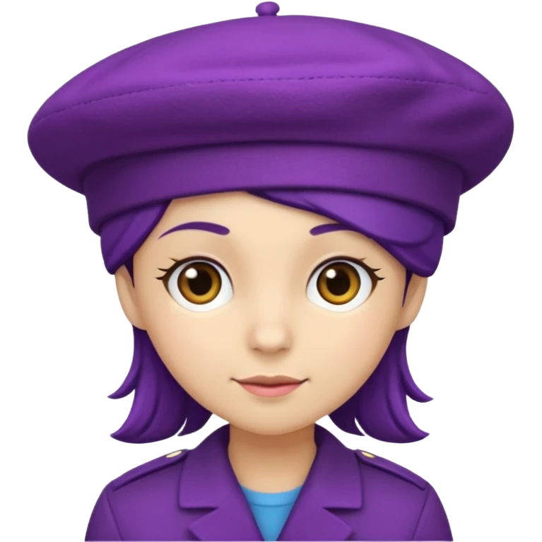 a purple berret emoji