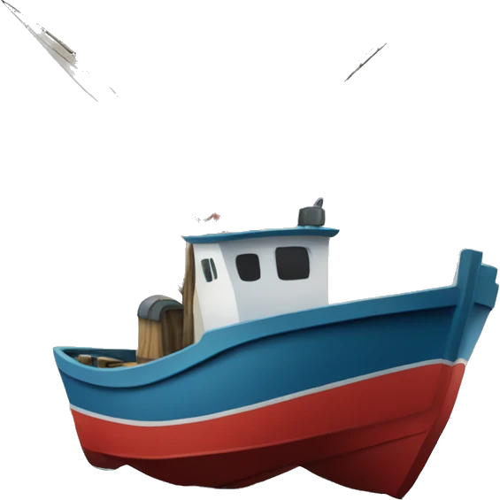 Fishing boat long lining emoji