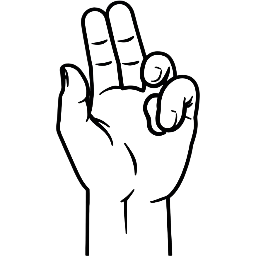 The university of Miami hand symbol emoji