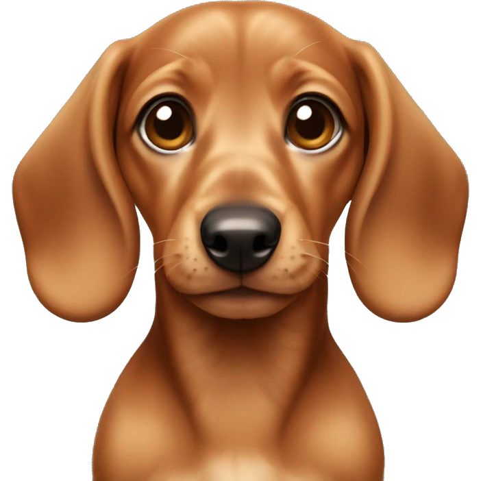 light brown daschund puppy emoji