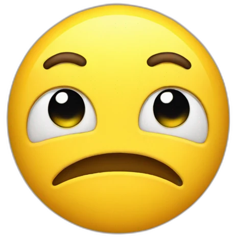 yellow emoji hesitated emoji