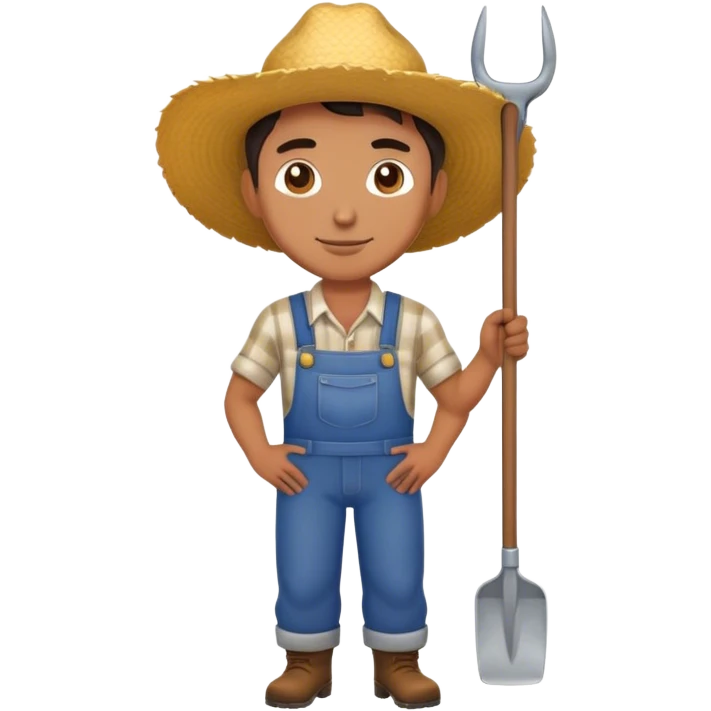 HANDSOME farmer FLL BODY  emoji