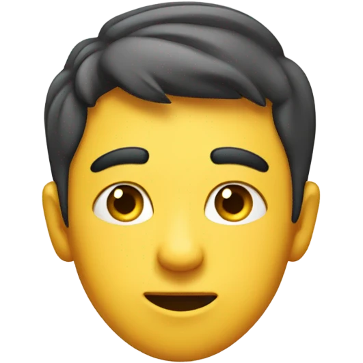 a teen squinting his eye emoji