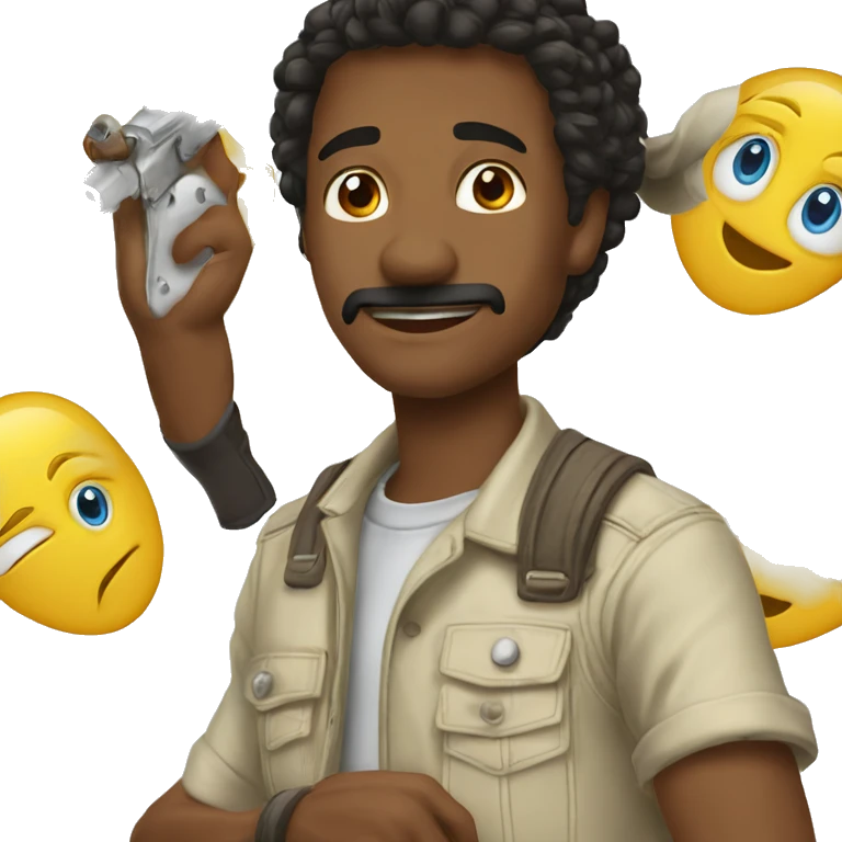 Собака черный мальтипу emoji