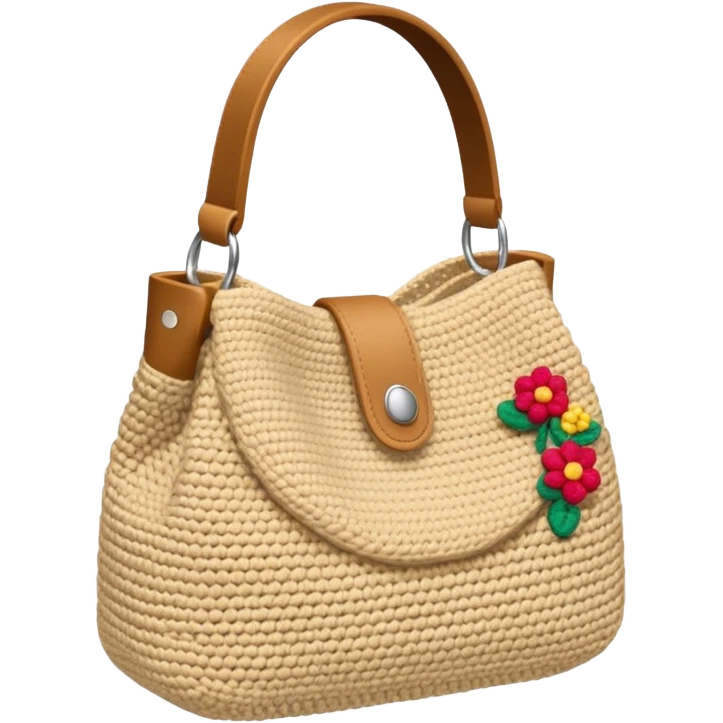 Bolsa de crochê  emoji