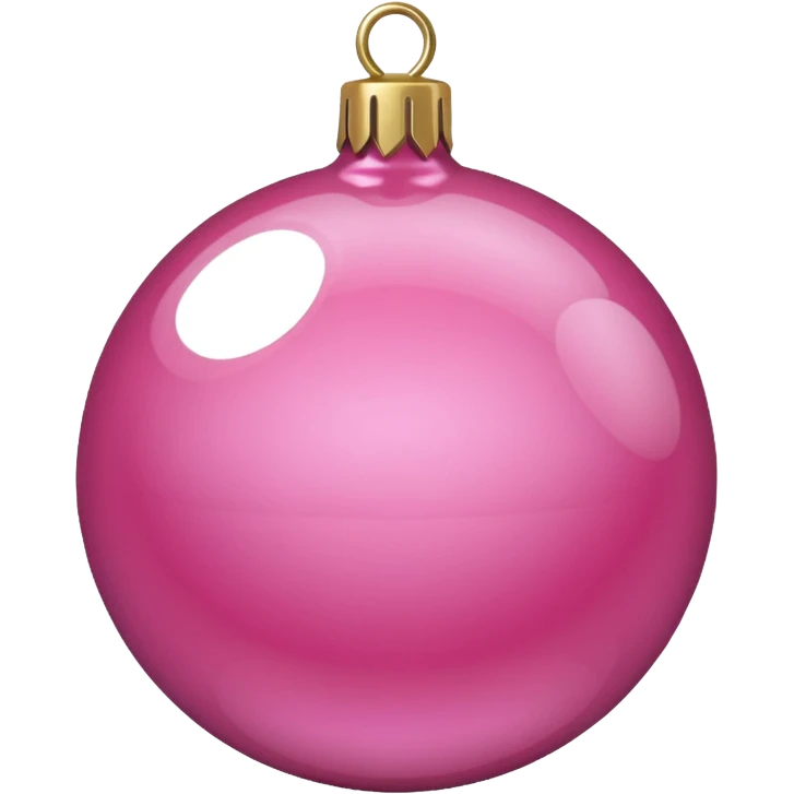 Christmas pink emoji
