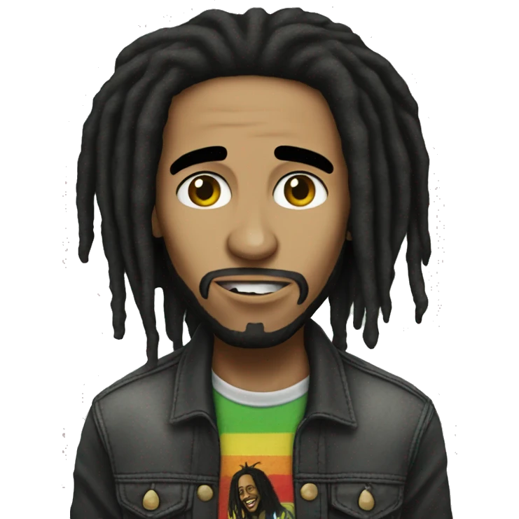 Emo with Bob Marley emoji