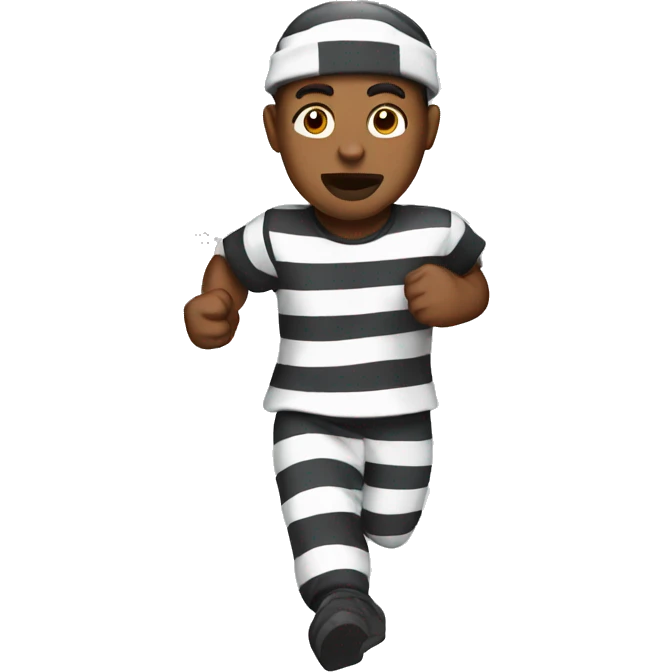 prisoner running emoji