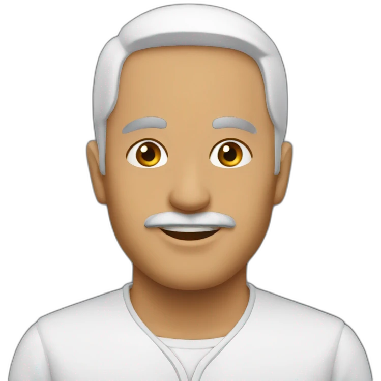 معلم وقور مبتسم  emoji