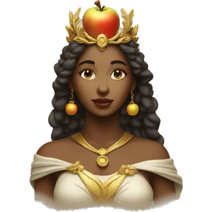 Goddess Eris with Golden Apple  emoji