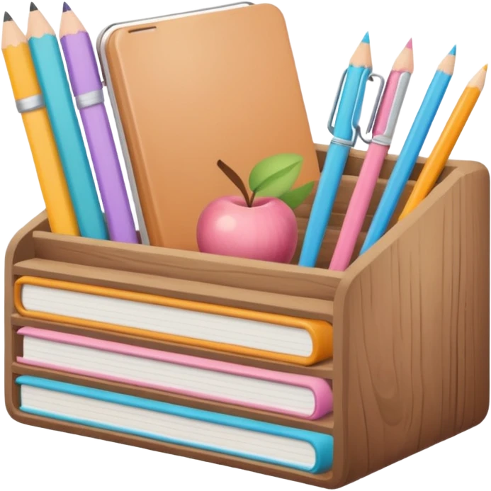 aesthetic school supplies cottage core (earthy) emoji