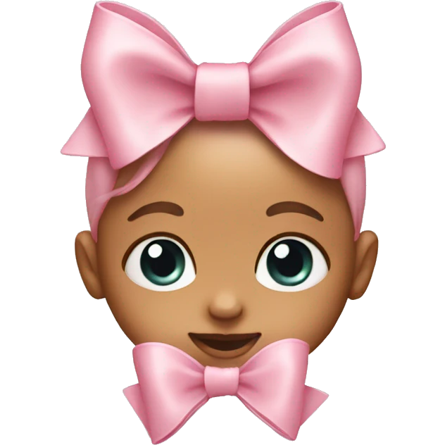 baby pink bow emoji