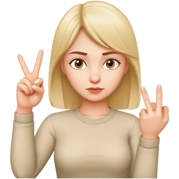 masha giving middle finger emoji
