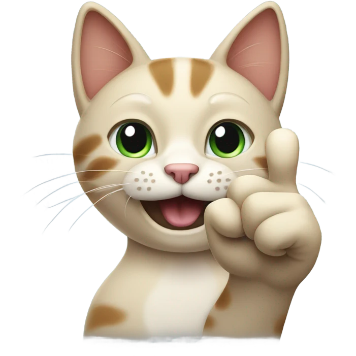 Cat giving thumbs up emoji