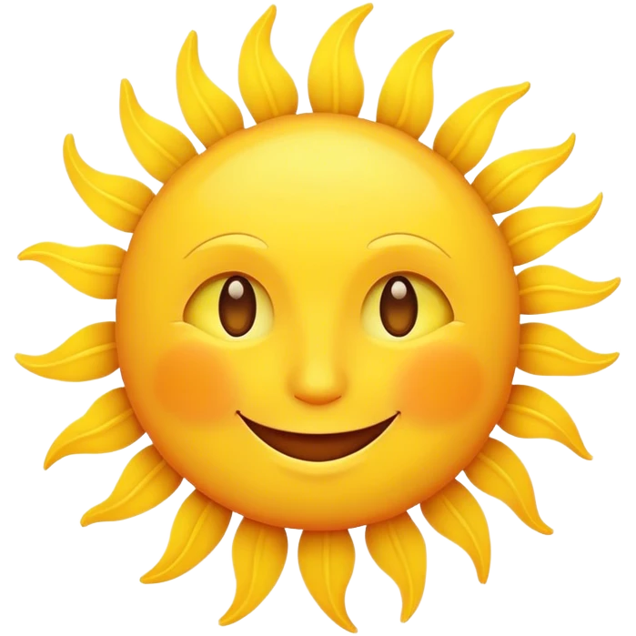 Smiling sun emoji