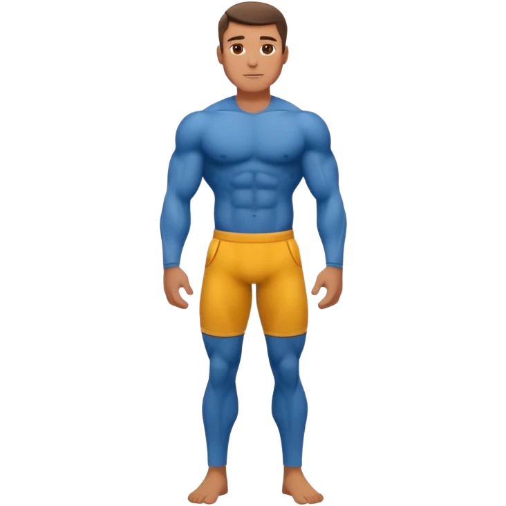 full body of a mucle man emoji