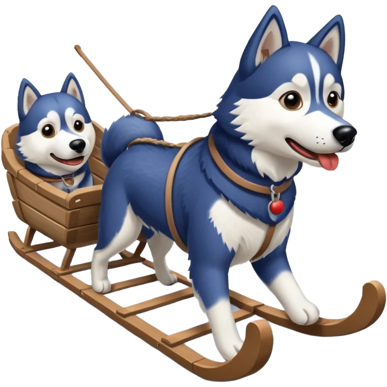 Dog sled emoji