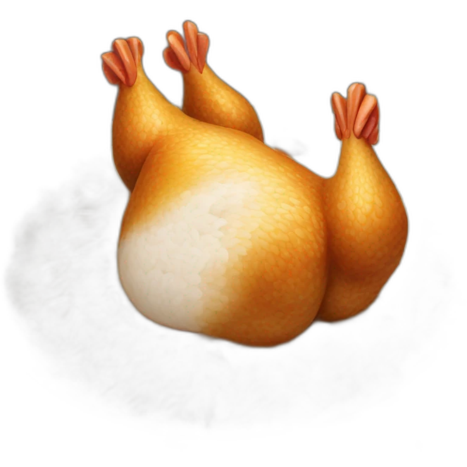 Chinese chicken and rice  emoji