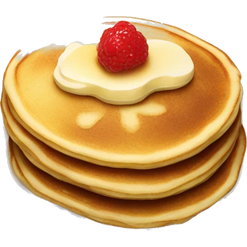 Pancakes served on a fancy plate emoji