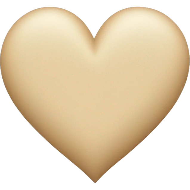 Beige heart  emoji