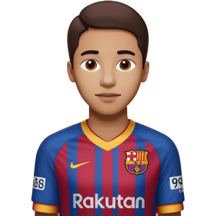 buat costum barcelona nama punggung regina dan nomor punggung 19 emoji