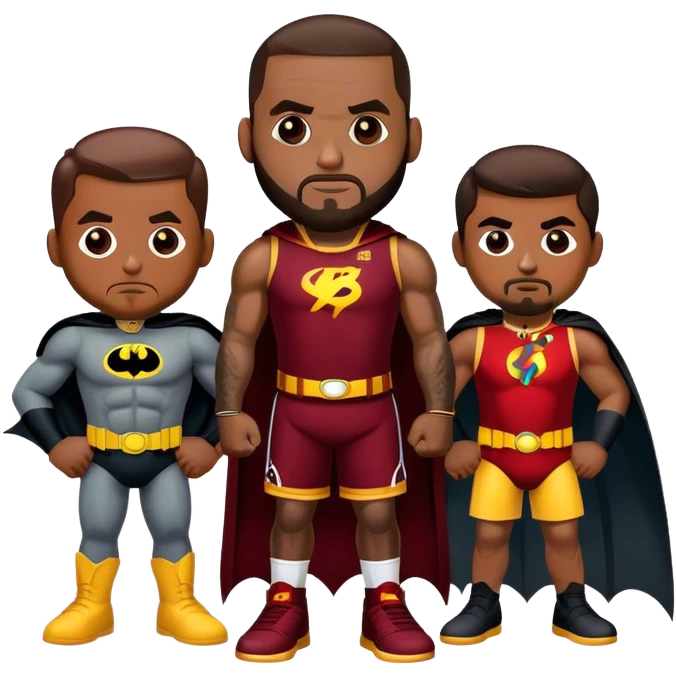 LeBron Batman robin Kryie Irving  emoji