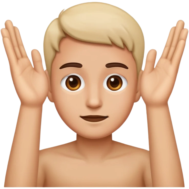 Face with hands  emoji