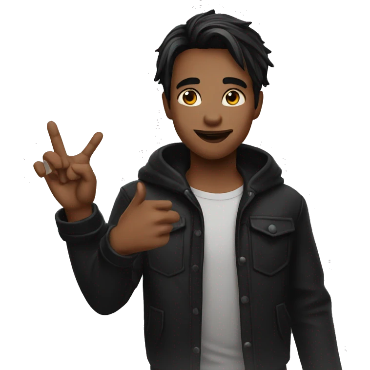 Young vamp life hand sign emoji