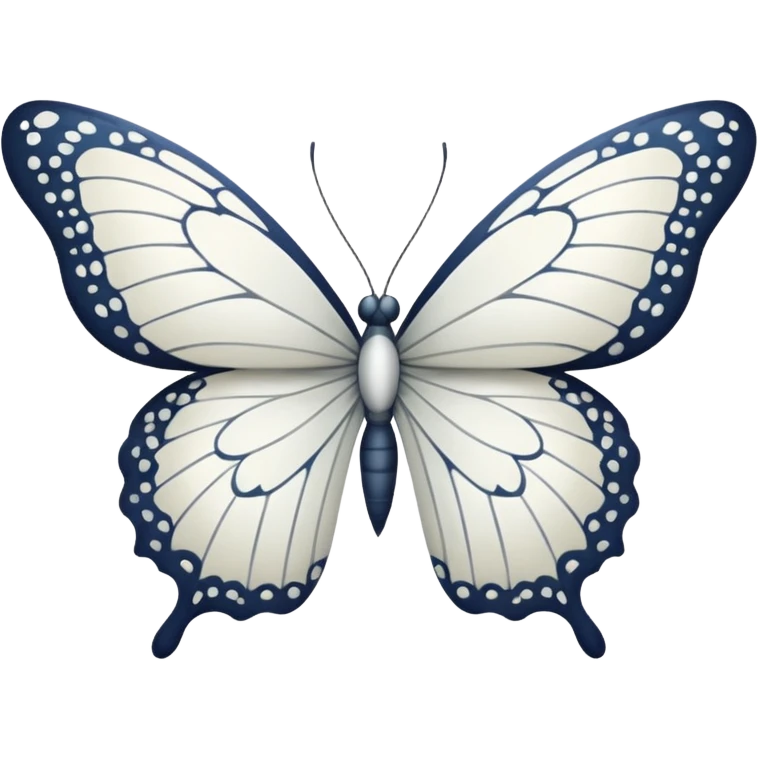 White butterfly emoji