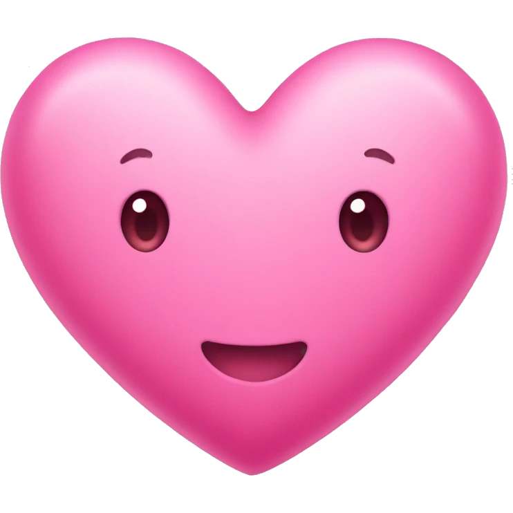 Cute pink heart emoji