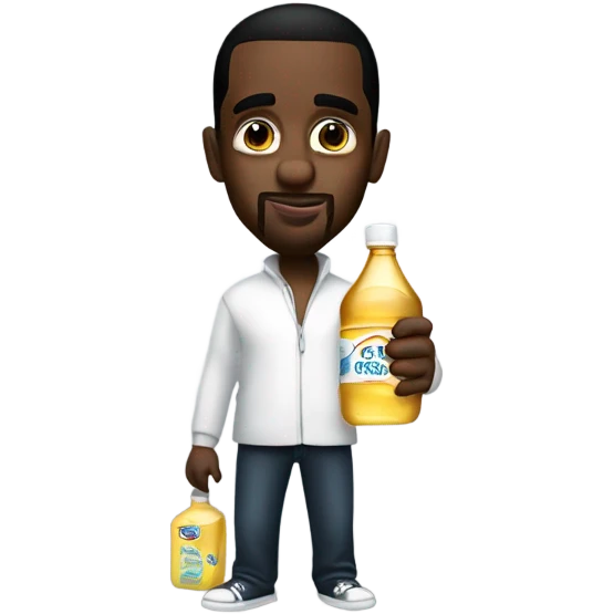 p diddy holding baby oil emoji