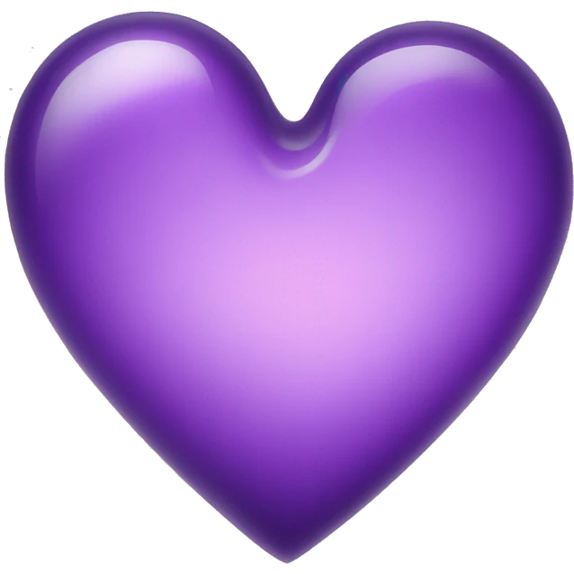 Purple glass heart  emoji