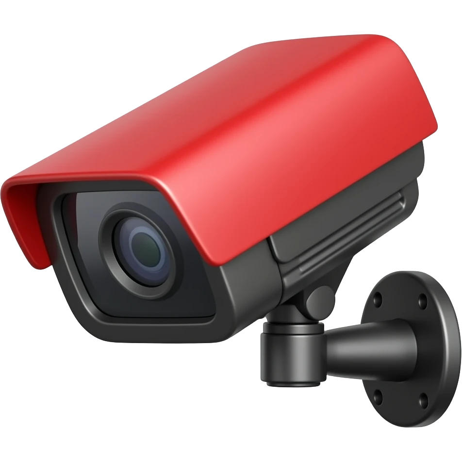 CCTV red and black emoji