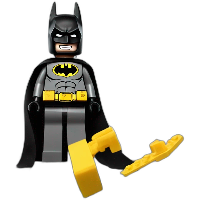 Lego batman hitting the griddy emoji