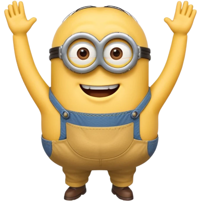A yellow minion with his pants falling down and his butt crack showing emoji