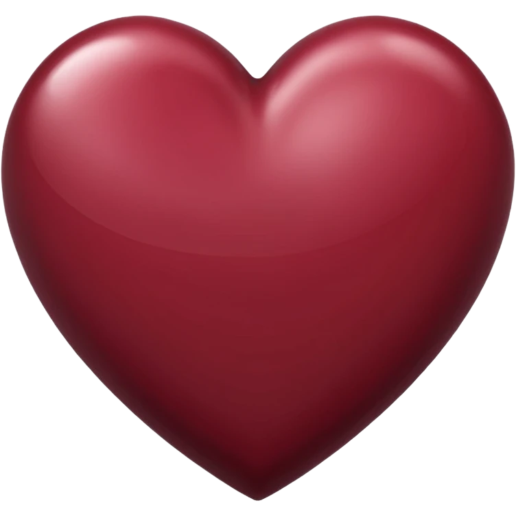 maroon heart emoji