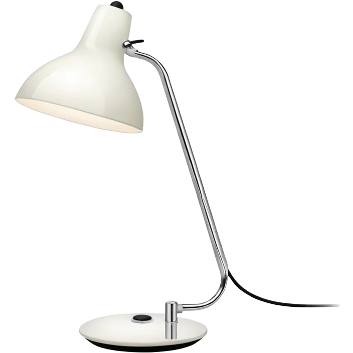 Lamp Poul Henningsen for Louis Poulsen PH 2/1 table lamp in white and chrome emoji