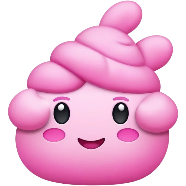 Cute pink stuff emoji