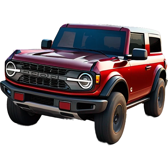 2024 Hot Pepper Red Metallic Ford Bronco Big Bend emoji