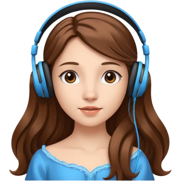 Headphones princess emoji