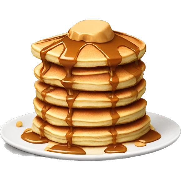 stack of peanut butter pancakes emoji