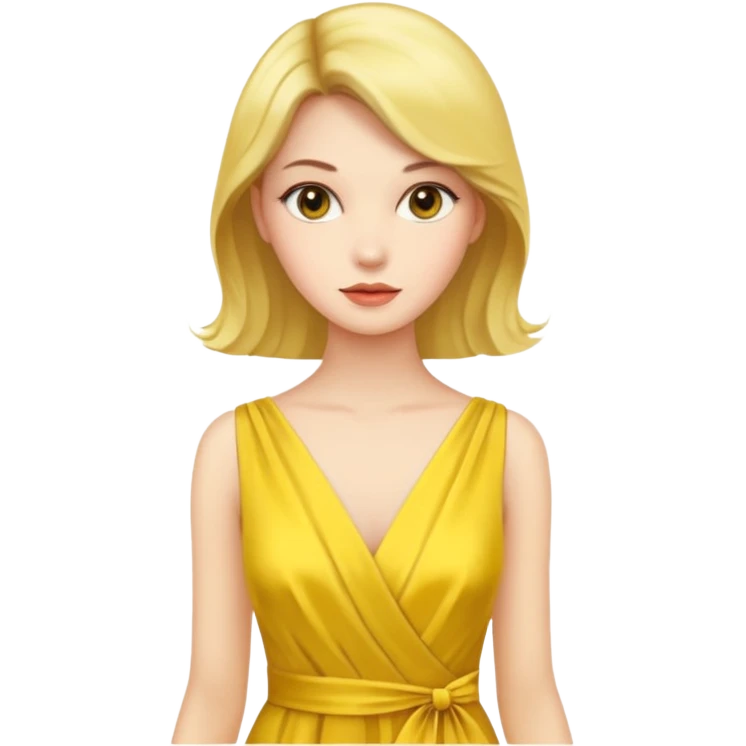 yellow dress emoji