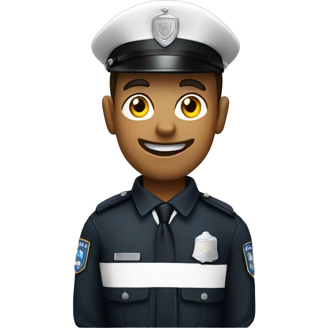 policeman with a "PII" placard emoji