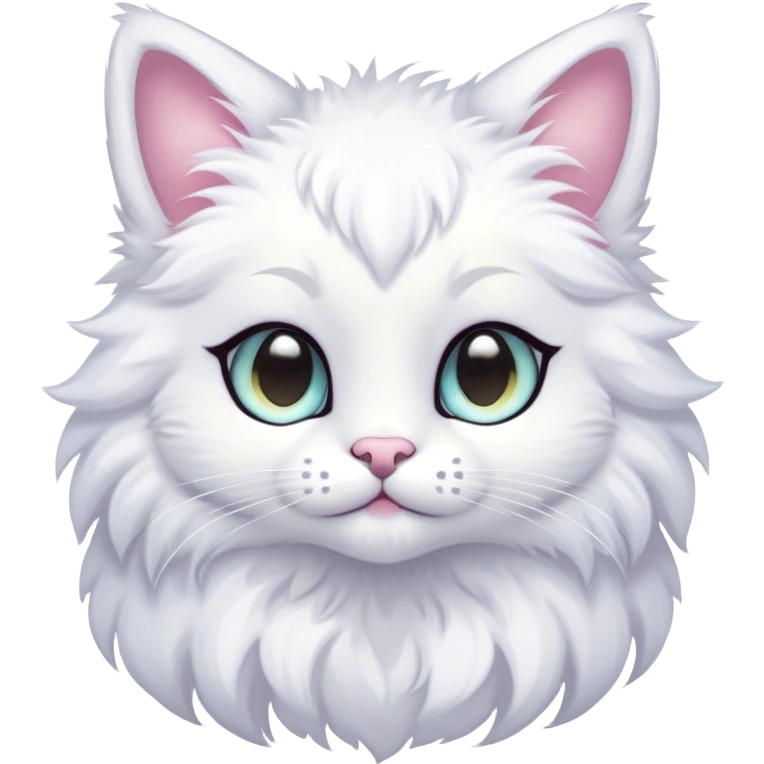 Kawaii bright fantasy ethereal anthro feline fursona animal creature emoji